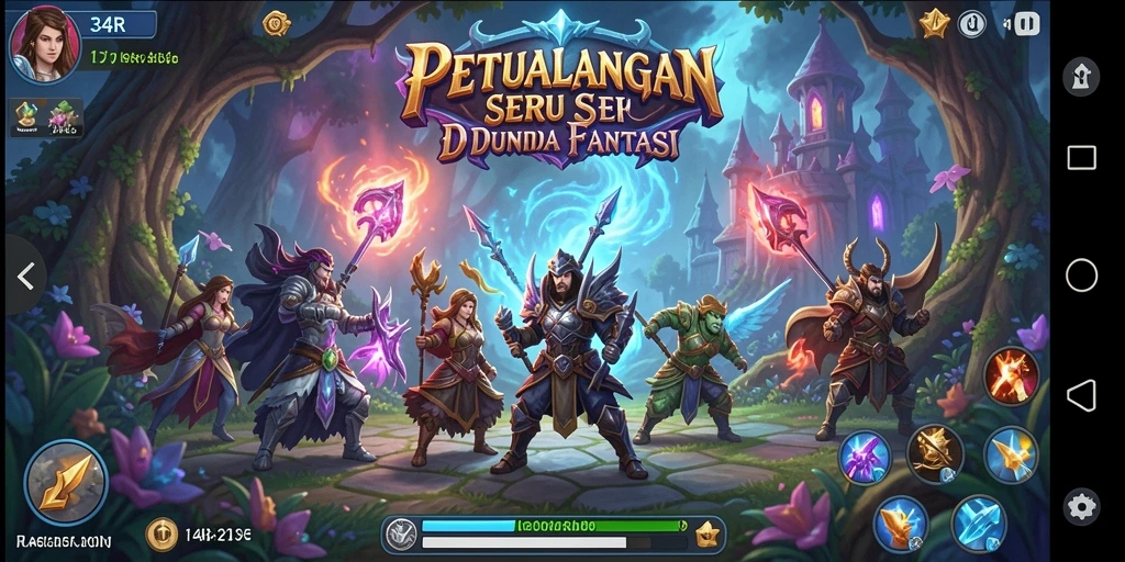Tampilan gameplay seru dari 34R dengan berbagai petualangan yang menanti.
