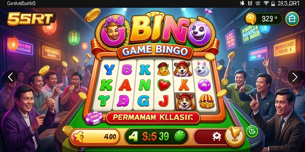 Tampilan gameplay seru 55RT dengan suasana Bingo yang menegangkan.