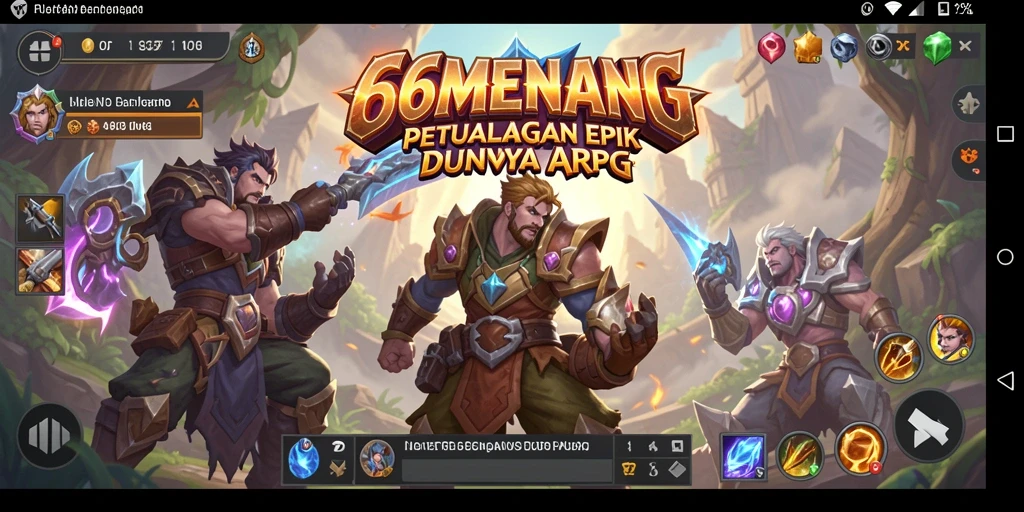 Tampilan gameplay ARPG yang mendebarkan di 66MENANG.