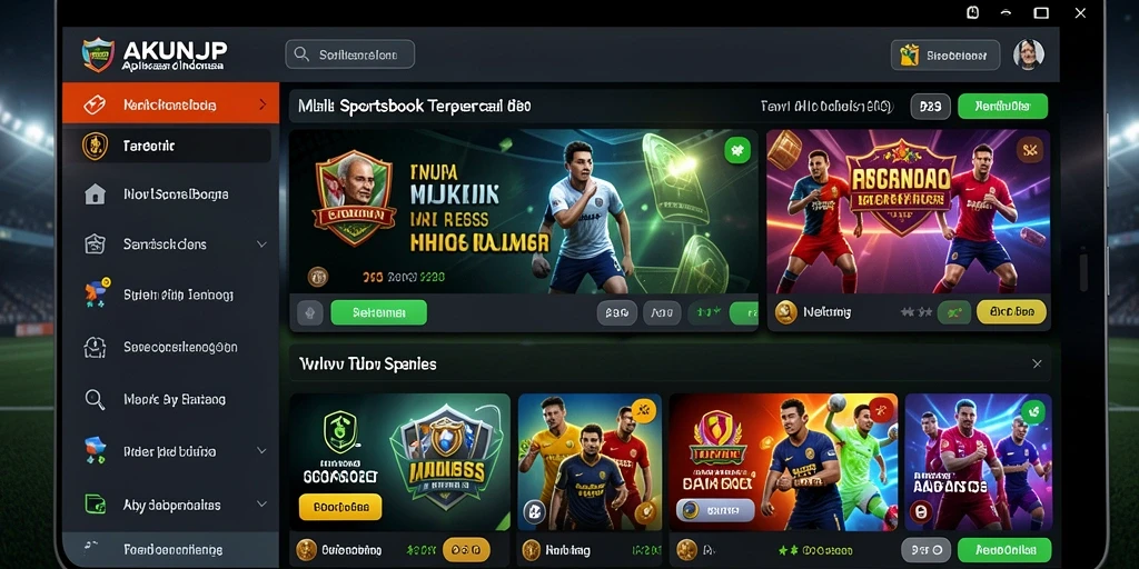 Tampilan gameplay Sportsbook dari AKUNJP yang menarik dan interaktif.