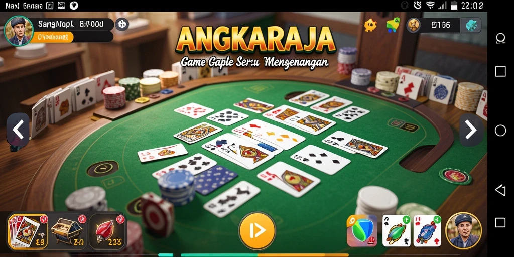 Tampilan gameplay Gaple yang seru dan interaktif.
