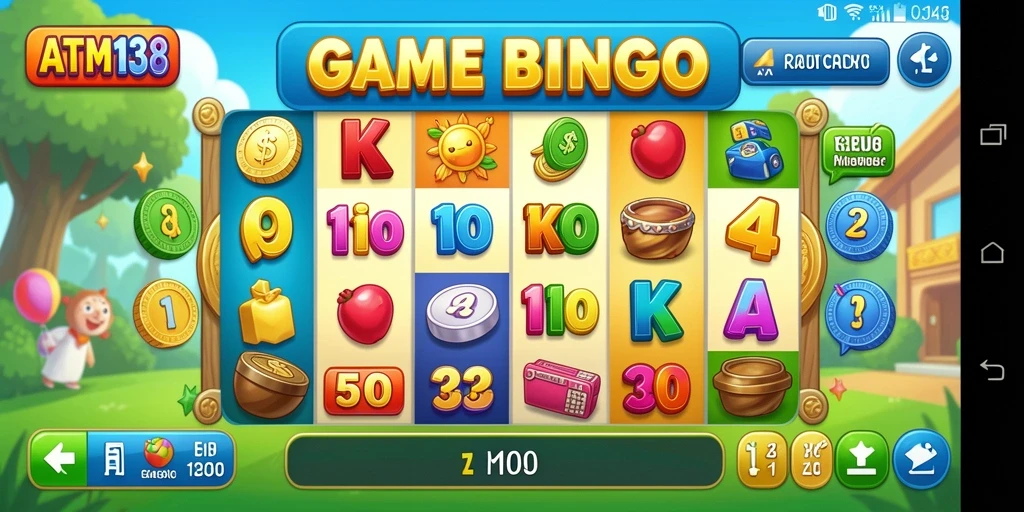 Tampilan gameplay yang menarik dalam permainan Bingo ATM138.