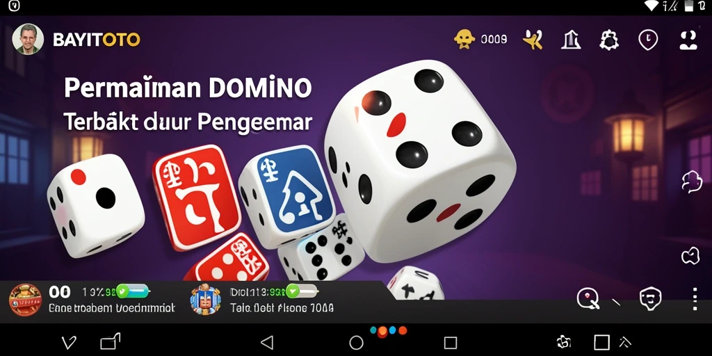Screenshot gameplay seru dari permainan domino BAYITOTO.