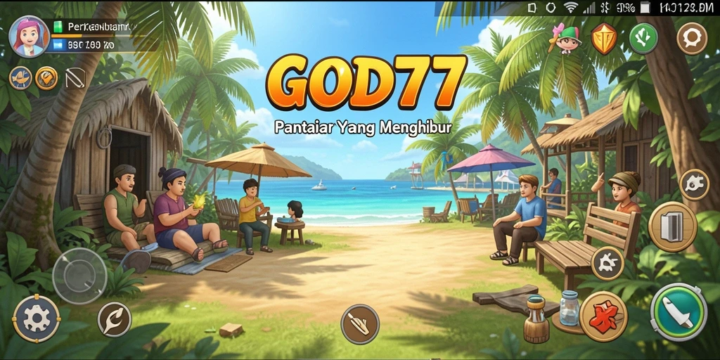 Screenshot permainan GOD77 dengan gameplay menghibur dan penuh warna.