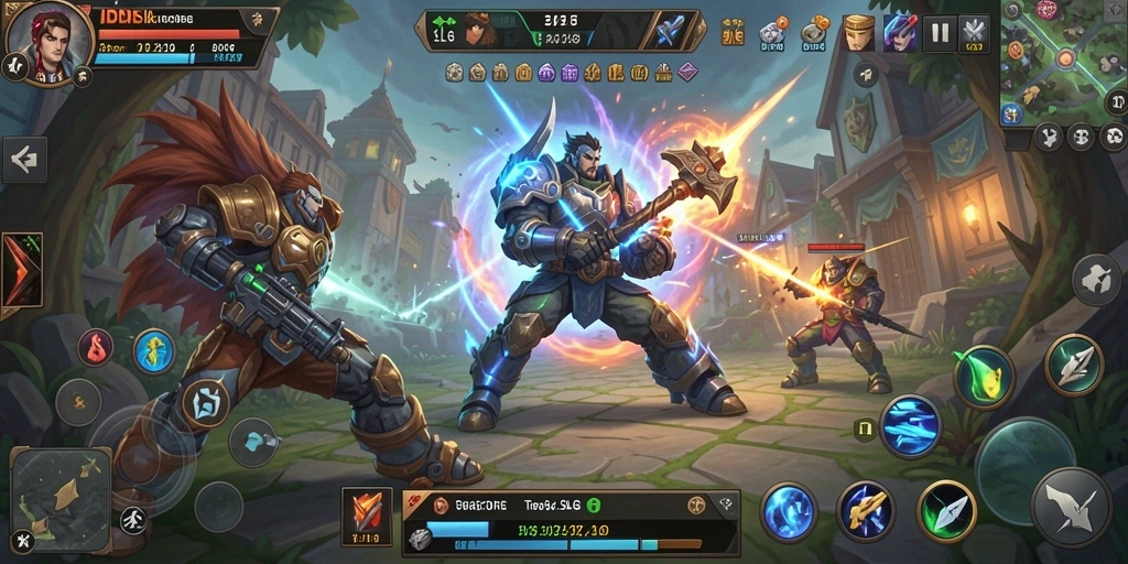Screenshot gameplay IDNSCORE menampilkan strategi pembangunan yang menarik.