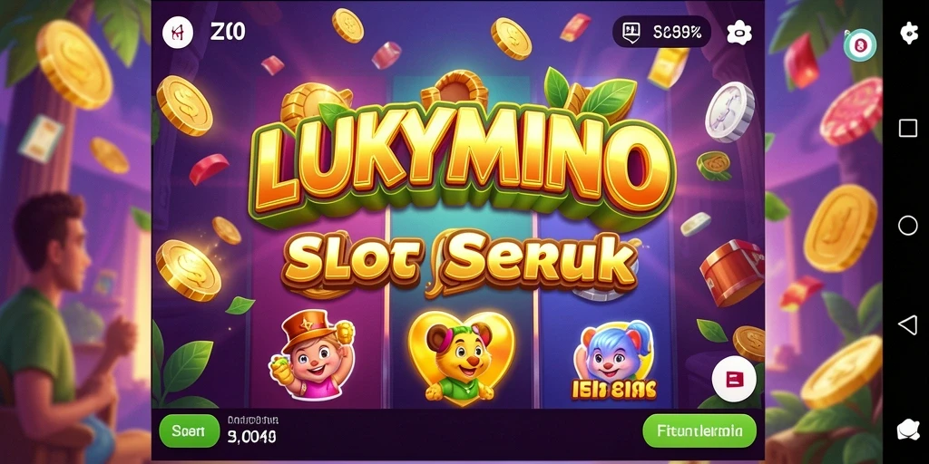 Tampilan menarik dari gameplay Slot LUKYMINO yang penuh warna.