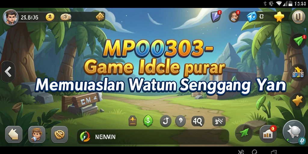 Gameplay menarik MPO303 dengan karakter yang aktif mengumpulkan sumber daya.