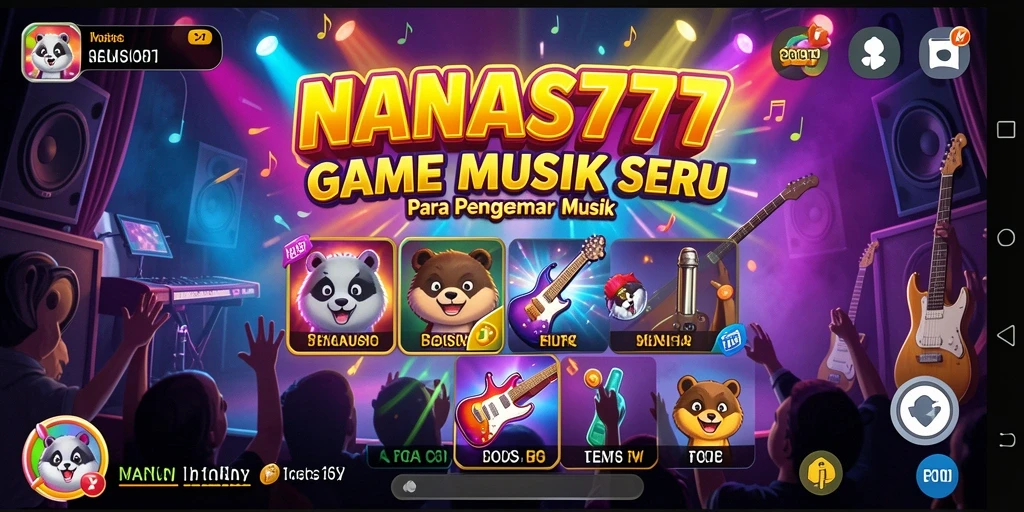 Tampilan gameplay NANAS777 yang menarik dan penuh warna.