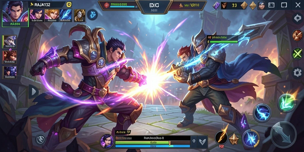 Tampilan menarik gameplay seru di arena RAJA132.