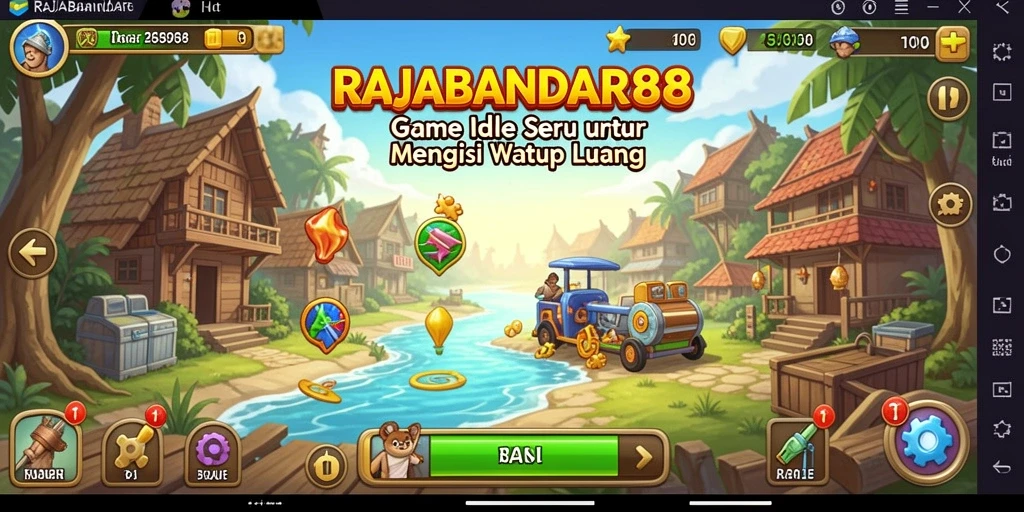 Tampilan gameplay Idle yang menarik di RAJABANDAR88.
