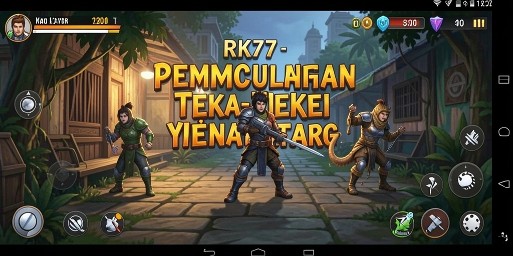 Tampilan gameplay teka-teki yang menarik di RK77.
