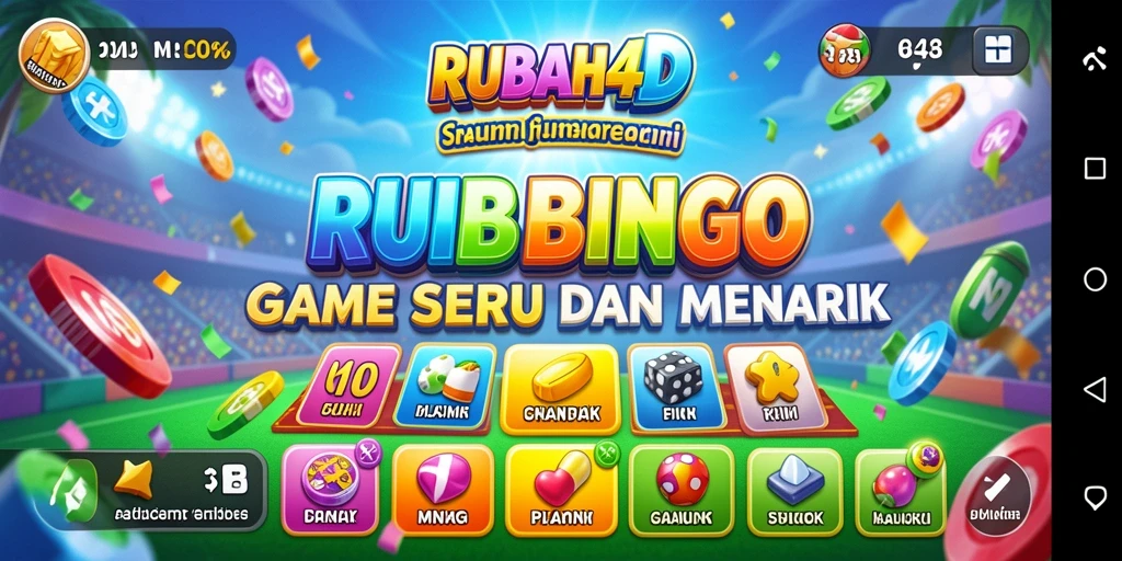 Tampilan gameplay menarik dari game Bingo RUBAH4D.