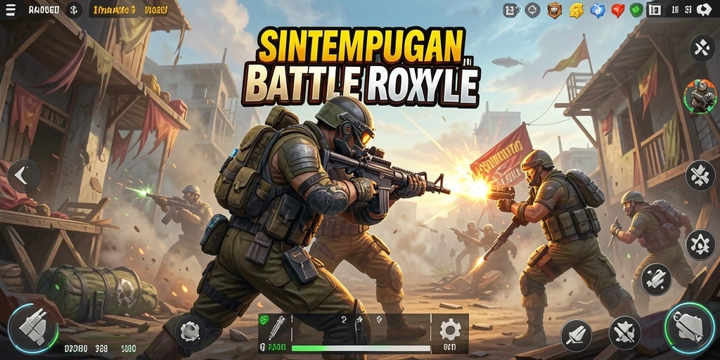 Tampilan seru dari gameplay Battle Royale SINARTOGEL.