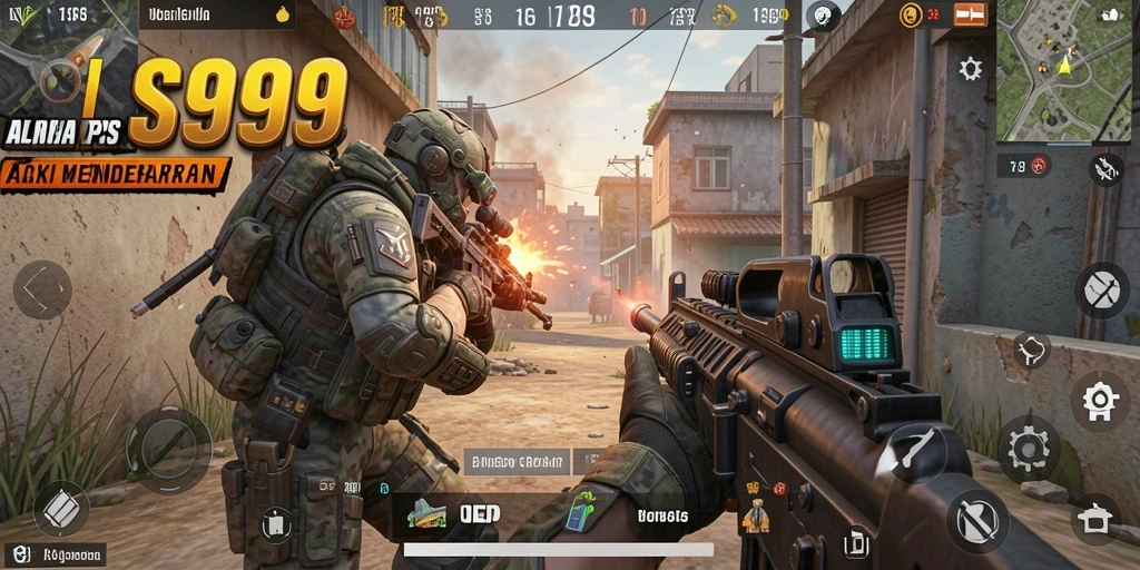 Screenshot gameplay SL999 yang menampilkan aksi seru dan intens.