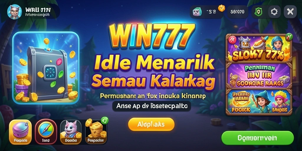 Tampilan gameplay Idle yang menarik dalam WIN777.